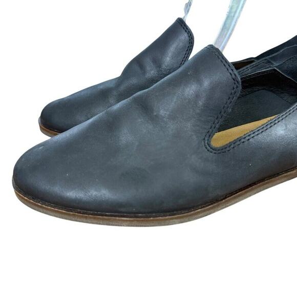 Lucky Brand Cahill Women Black Leather Slip On Loafers Flats Shoes Round Toe 7.5 - Picture 8 of 16